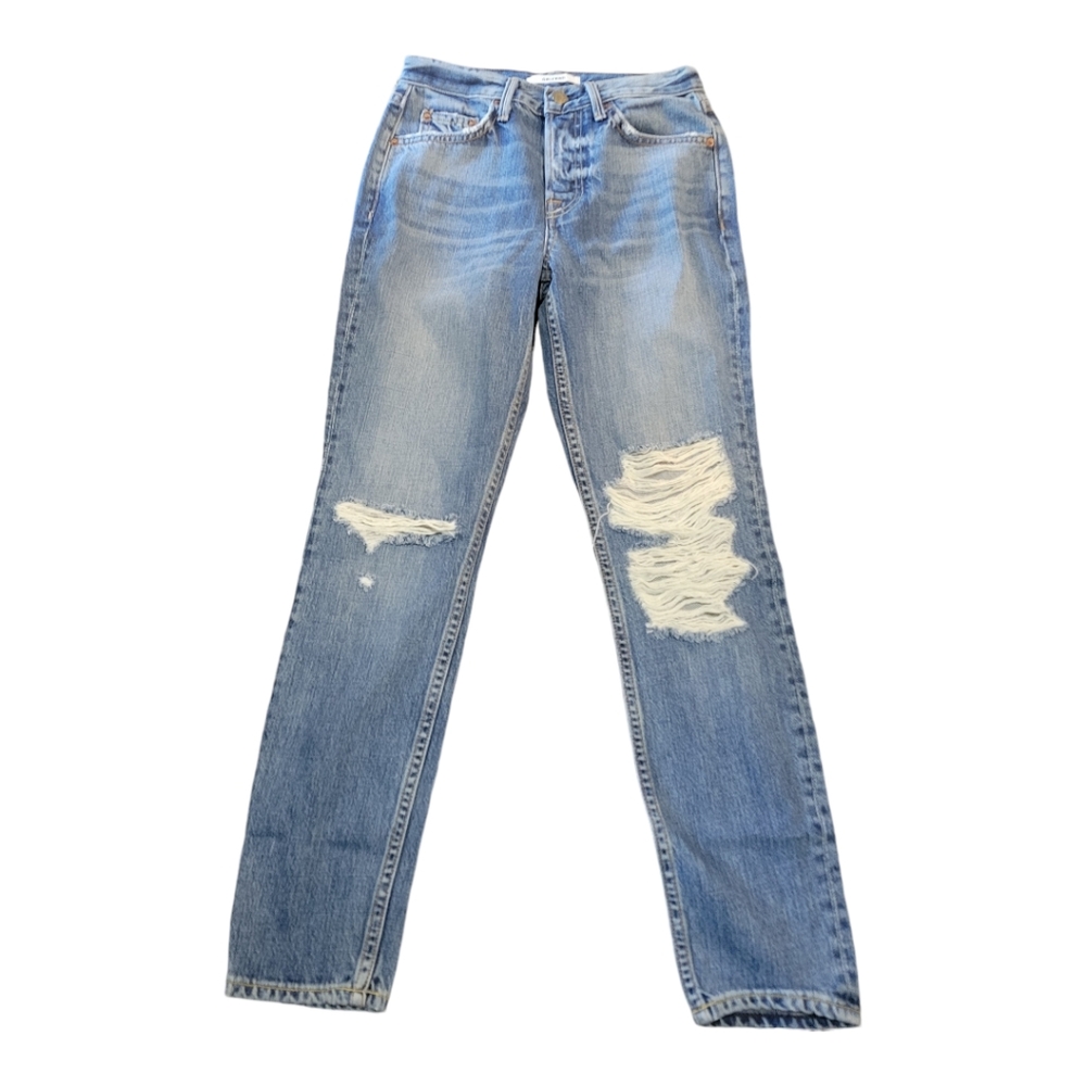 GRLFRND NWT High Rise Karolina‎ Skinny Jeans Size 24 in Go My Way Blue